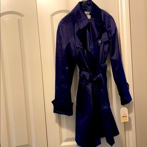 Jessica Simpson trench coat in purple NWT